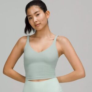 Lululemon Silver Blue Align Cropped Tank Size 6